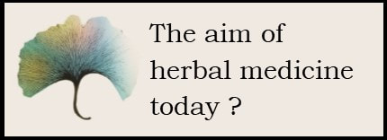 The aim of herbal medicine today? 